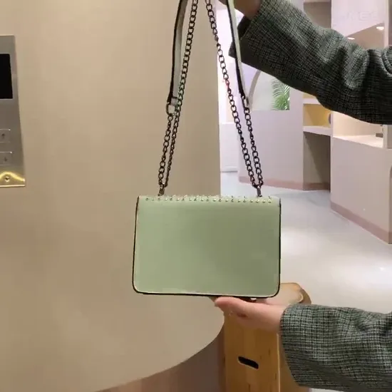 Borsa a mano di design Borsa a tracolla con catena in argento Pochette con patta Borse di alta qualità Borse Portafoglio Borsa in velluto Doppie lettere Hasp Vita Strisce quadrate Mano di lusso da donna